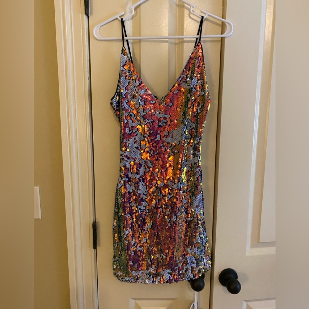 Sequin mini dress